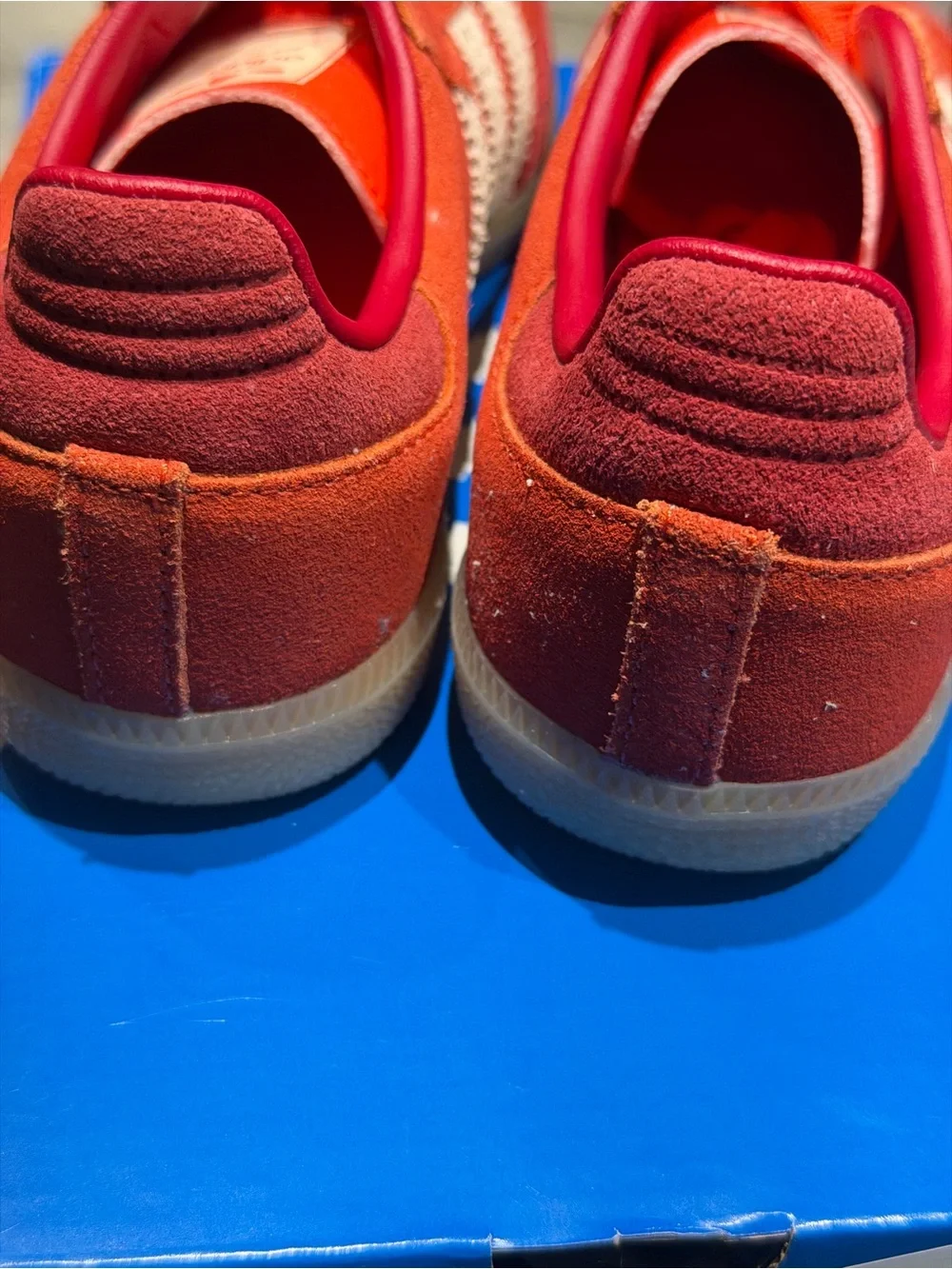 adidas Samba Sneakers in Red and Orange
